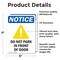 Signmission Do Not Park In Front Of Door Sign, Vinyl Decal, 5in W x 7in L, 2PK OS-2PACK-NS-D-57-V-11329 - alternate 4